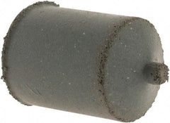 Cratex - 7/8" Max Diam x 1-1/4" Long, Cone, Rubberized Point - Coarse Grade, Silicon Carbide, 1/4" Arbor Hole, Unmounted - All Tool & Supply