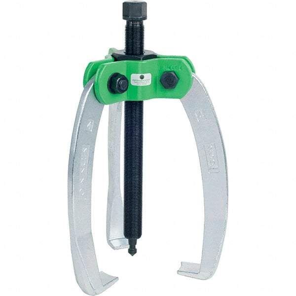 KUKKO - 3 Jaw, 1/2" to 9-7/8" Spread, 10 Ton Capacity, Jaw Puller - For Bearings, Gears, Discs - All Tool & Supply