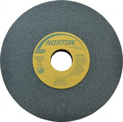 Norton - 7" Diam x 1-1/4" Hole x 1" Thick, I Hardness, 80 Grit Surface Grinding Wheel - Silicon Carbide, Type 1, Medium Grade, 3,600 Max RPM, Vitrified Bond, No Recess - All Tool & Supply