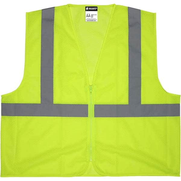 MCR Safety - Size 4XL Lime Mesh General Purpose High Visibility Vest - All Tool & Supply