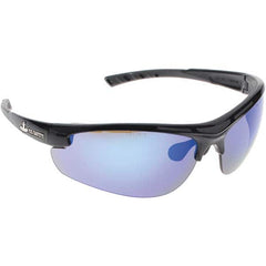 MCR Safety - Blue Mirror Lenses, Framed Dual Lens Safety Glasses - All Tool & Supply