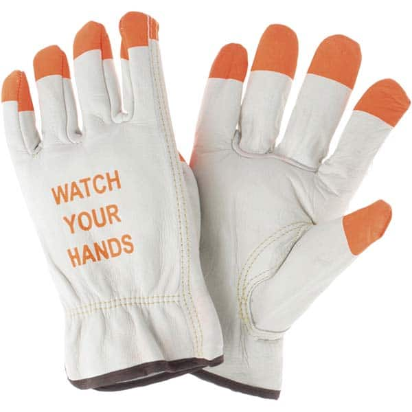 MCR Safety - Size L Leather Abrasion Protection Work Gloves - All Tool & Supply