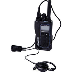 Kenwood - Ear Bud, Push to Talk Microphone Clip Mic with Earphone - Black, Use with Protalk Series Two Way Radios - All Tool & Supply