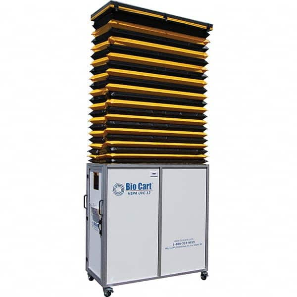 Air-Care - 36" Wide x 36" High x 75" Deep, Air Cleaner Containment Cart - All Tool & Supply