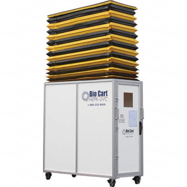 Air-Care - 36" Wide x 36" High x 75" Deep, Air Cleaner Containment Cart - All Tool & Supply