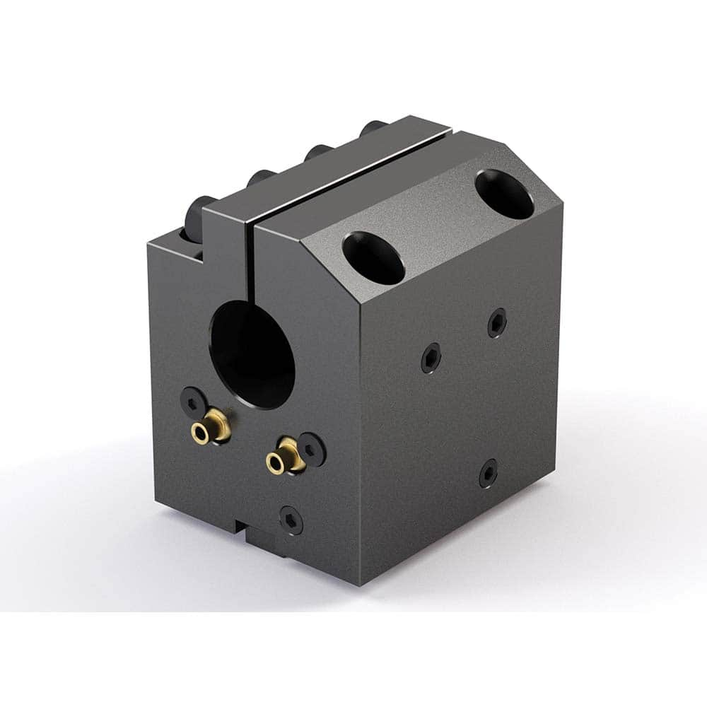 Global CNC Industries - Turret & VDI Tool Holders; Type: Haas ID Block ; Clamping System: 73mm X 70mm ; Tool Axis: ID ; Through Coolant: No ; Additional Information: 4 Mounting Holes - Exact Industrial Supply