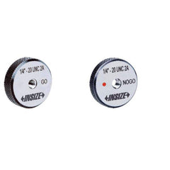 Insize USA LLC - Ring Thread Go/No Gages; Go/No Go: Go ; Thread Size: 5/16-24 ; Classification: 2A ; Calibrated: No ; Material: Hardend Bearing Steel ; Single or Double Ring: Single - Exact Industrial Supply