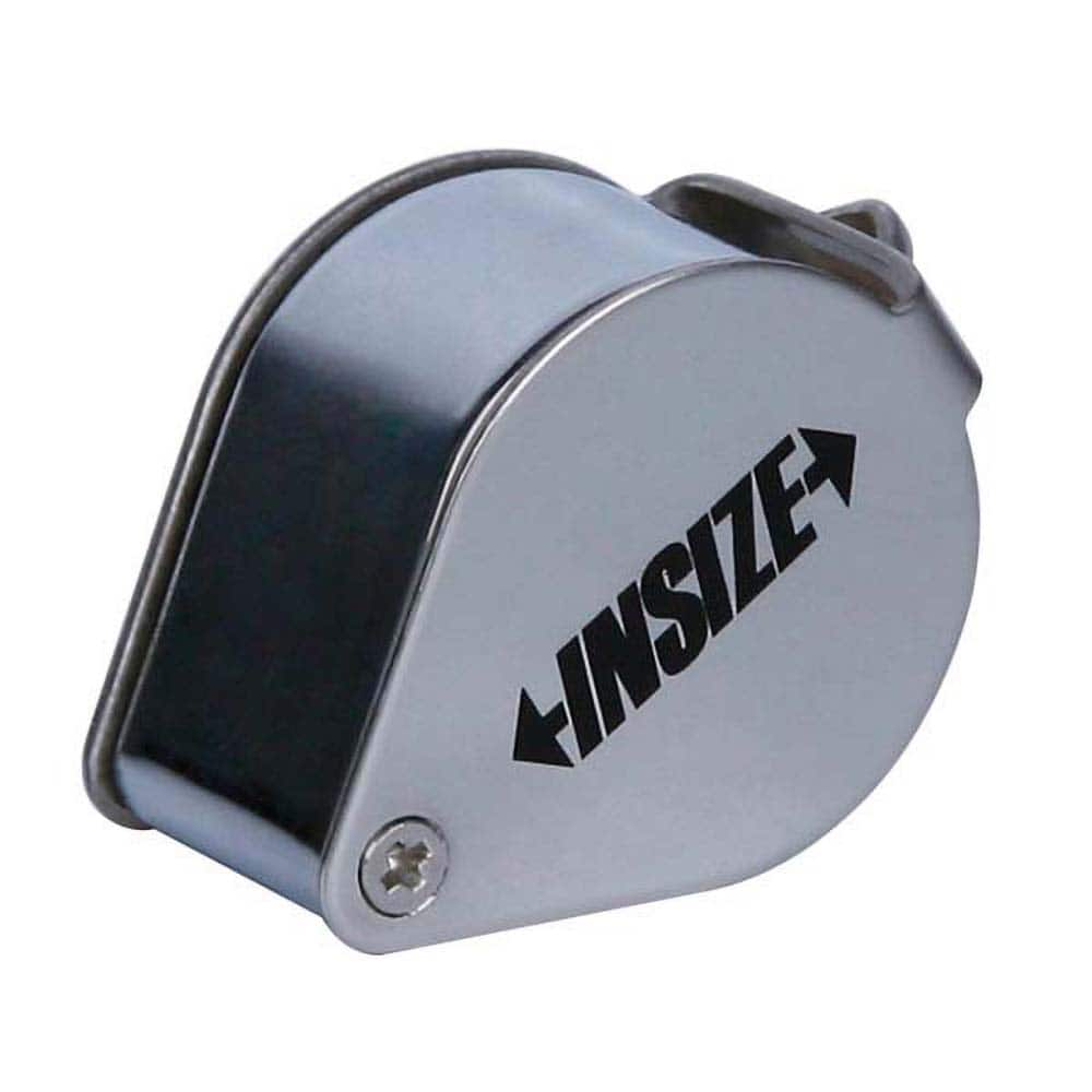 Insize USA LLC - Handheld Magnifiers; Minimum Magnification: 8x ; Maximum Magnification: 8x ; Lens Shape: Round ; Lens Diameter (mm): 21.00 ; Lens Diameter (Decimal Inch): 53/64 ; Lens Diameter (Inch): 53/64 - Exact Industrial Supply