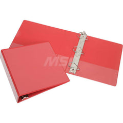 Ring Binders; Binder Type: 3 Hole Binder; Capacity: 1 1/2″; Color: Red; Material: Vinyl; Size: 8-1/2 x 11; Minimum Order Quantity: Vinyl; Material: Vinyl