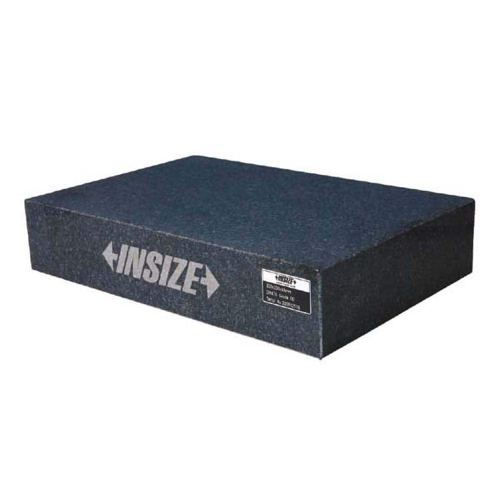 Insize USA LLC - Inspection Surface Plates; Length (Inch): 24 ; Width (Inch): 18 ; Thickness (Inch): 3 ; Grade: A ; Number of Ledges: 5 ; Material: Granite - Exact Industrial Supply