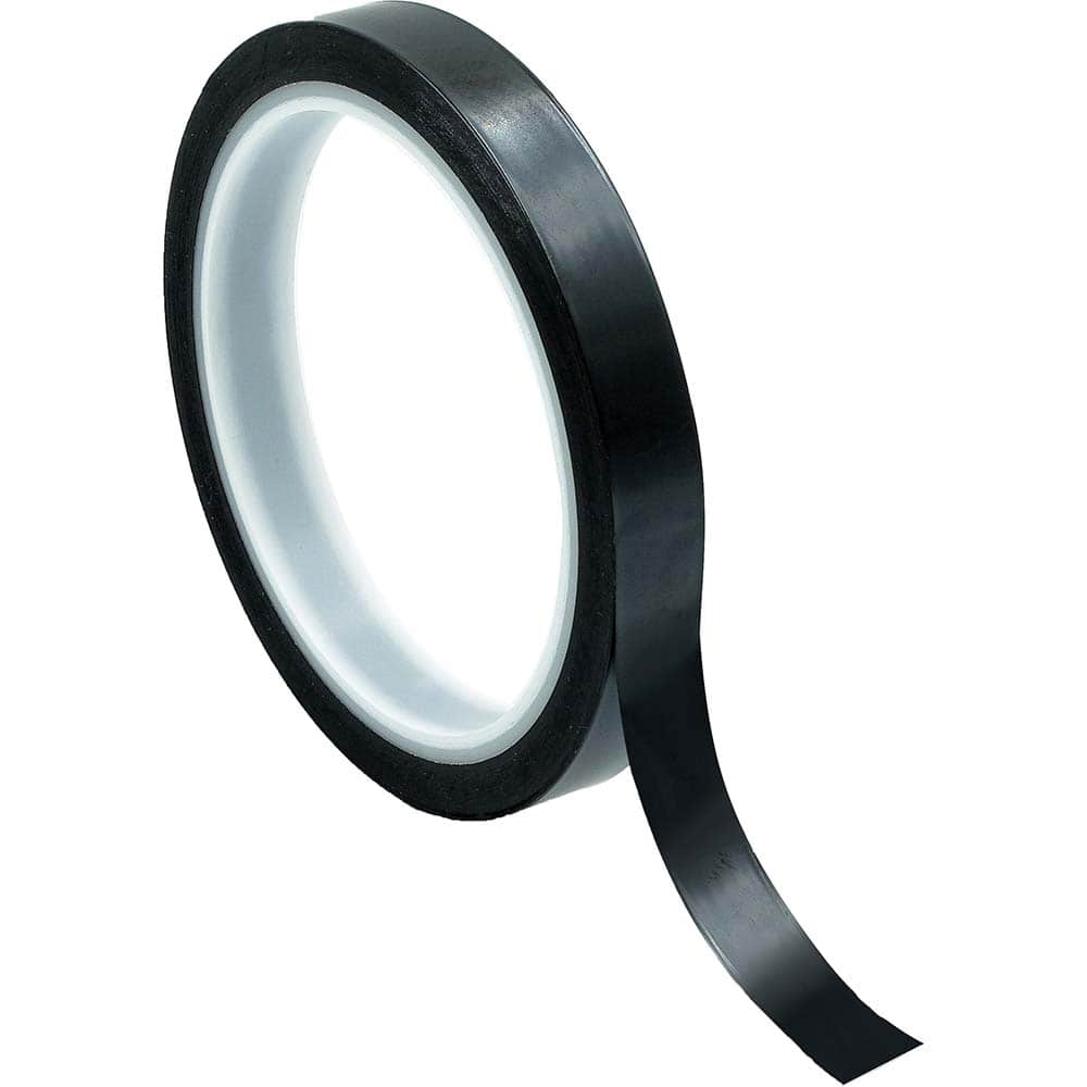 Bertech - Film Tape; Material Type: Polyimide ; Thickness (mil): 2.5000 ; Color: Black ; Adhesive Material: Silicone ; Width (Inch): 7/8 ; Length (Feet): 108.000 - Exact Industrial Supply