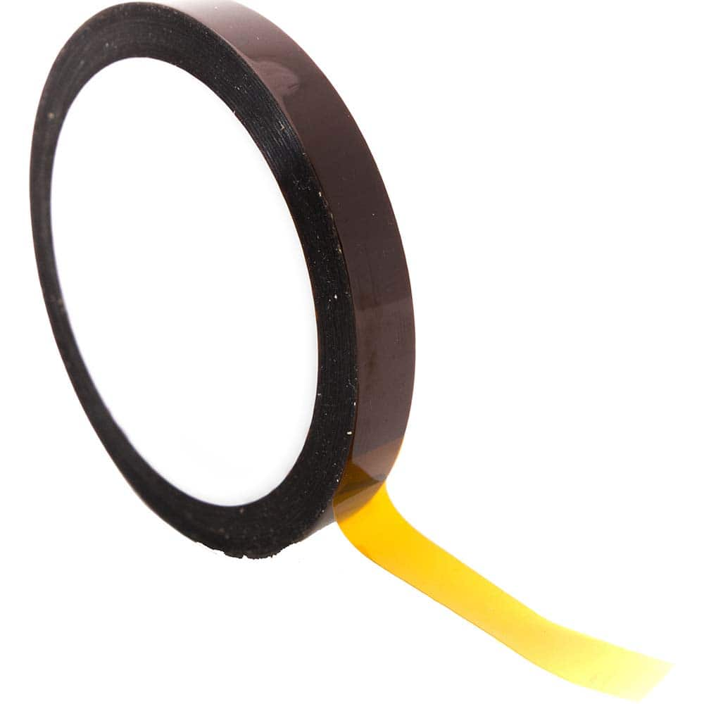 Bertech - Film Tape; Material Type: Polyimide ; Thickness (mil): 3.5000 ; Color: Amber ; Adhesive Material: Silicone ; Width (Inch): 11/16 ; Length (Feet): 108.000 - Exact Industrial Supply