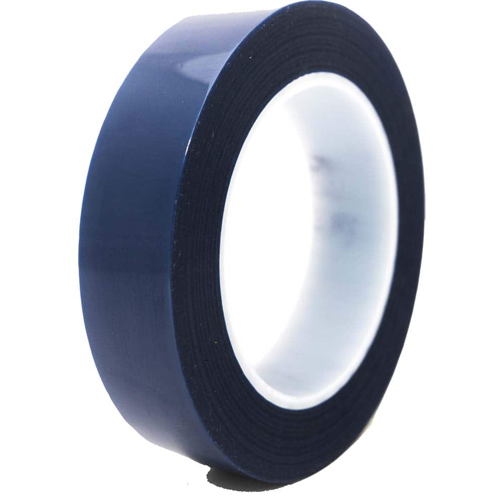 Bertech - Masking & Painters Tape; Tape Type: High Temperature Masking Tape ; Material Type: Polyester Film ; Width (Inch): 1-5/8 ; Length (Feet): 216.000 ; Length (yd): 72.00 ; Color: Blue - Exact Industrial Supply