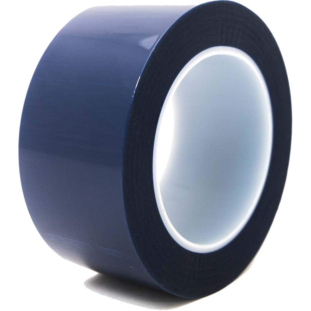 Bertech - Masking & Painters Tape; Tape Type: High Temperature Masking Tape ; Material Type: Polyester Film ; Width (Inch): 2-1/2 ; Length (Feet): 216.000 ; Length (yd): 72.00 ; Color: Blue - Exact Industrial Supply