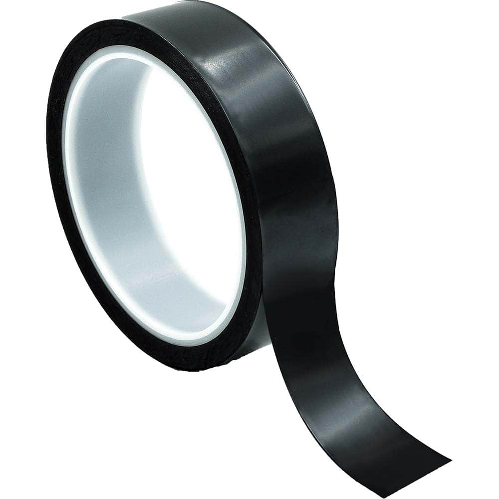 Bertech - Film Tape; Material Type: Polyimide ; Thickness (mil): 2.5000 ; Color: Black ; Adhesive Material: Silicone ; Width (Inch): 5 ; Length (Feet): 108.000 - Exact Industrial Supply