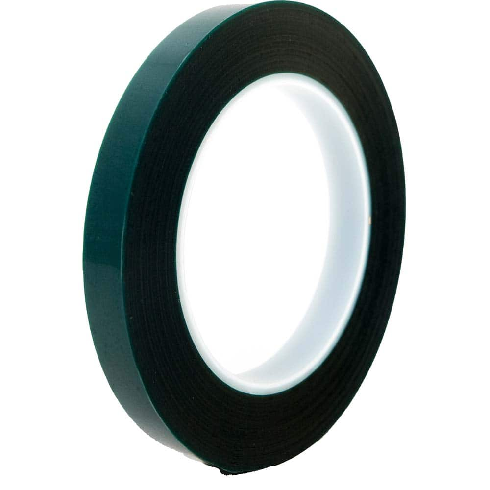 Bertech - Masking & Painters Tape; Tape Type: High Temperature Masking Tape ; Material Type: Polyester Film ; Width (Inch): 3/16 ; Length (Feet): 216.000 ; Length (yd): 72.00 ; Color: Green - Exact Industrial Supply