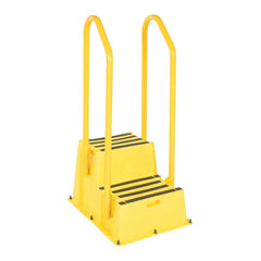 Vestil - Step Ladders; Type: Step Stand ; Height (Feet): 4' 9-1/2" ; Industry Rating: Type IA ; Load Capacity (Lb.): 500.000 ; Material: Polyethylene ; Base Spread: 25 (Inch) - Exact Industrial Supply