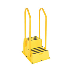 Vestil - Step Ladders; Type: Step Stand ; Height (Feet): 4' 9-1/2" ; Industry Rating: Type IA ; Load Capacity (Lb.): 500.000 ; Material: Polyethylene ; Base Spread: 25 (Inch) - Exact Industrial Supply