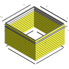 Hovair - Lifting Table Accessories; Type: Safety Skirt ; For Use With: Used for Lift tables 05-7800E - Exact Industrial Supply