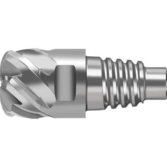 Corner Radius & Corner Chamfer End Mill Heads; Mill Diameter (mm): 10.00; Mill Diameter (Decimal Inch): 0.3940; Length of Cut (mm): 12.4000; Connection Type: E10; Overall Length (mm): 23.6000; Flute Type: Spiral; Material Grade: WJ30RA; Helix Angle: 50; C