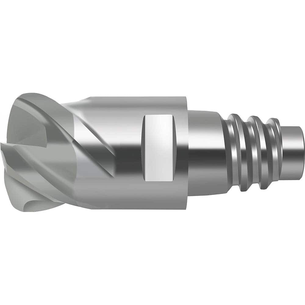 Corner Radius & Corner Chamfer End Mill Heads; Mill Diameter (mm): 25.00; Mill Diameter (Decimal Inch): 0.9840; Length of Cut (mm): 32.6000; Connection Type: E25; Overall Length (mm): 56.6000; Flute Type: Spiral; Material Grade: WIS10; Helix Angle: 35; Cu