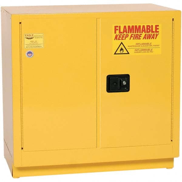 Eagle - Safety Cabinets Hazardous Chemical Type: Flammable and Combustible Liquids Color: Yellow - All Tool & Supply