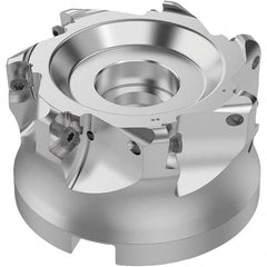 Seco - Indexable High-Feed Face Mills Cutting Diameter (mm): 84.00 Maximum Depth of Cut (mm): 1.80 - All Tool & Supply