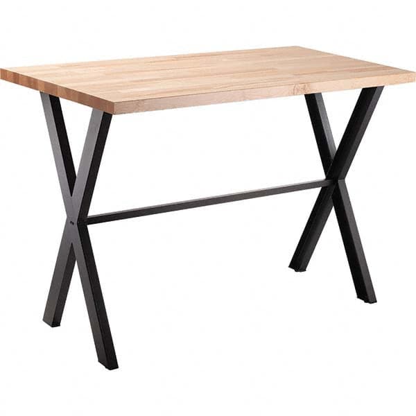 National Public Seating - Stationary Tables Type: Cafeteria Tables Material: Maple Wood; Steel - All Tool & Supply