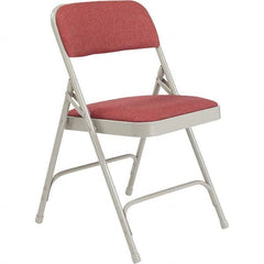 National Public Seating - Folding Chairs Pad Type: Folding Chair w/Fabric Padded Seat Material: Fabric; Steel - All Tool & Supply