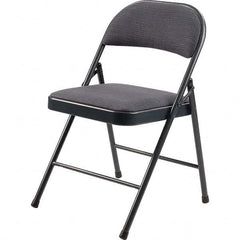 National Public Seating - Folding Chairs Pad Type: Folding Chair w/Fabric Padded Seat Material: Fabric/Steel - All Tool & Supply