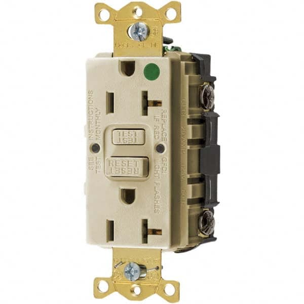 Bryant Electric - GFCI Receptacles Grade: Hospital Color: Ivory - All Tool & Supply