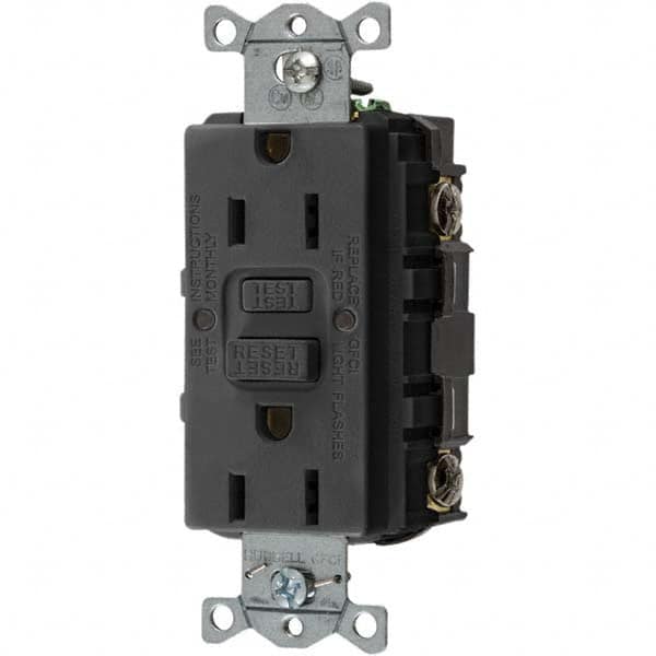 Bryant Electric - GFCI Receptacles Grade: Commercial Color: Black - All Tool & Supply