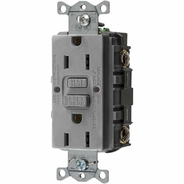 Bryant Electric - GFCI Receptacles Grade: Commercial Color: Gray - All Tool & Supply