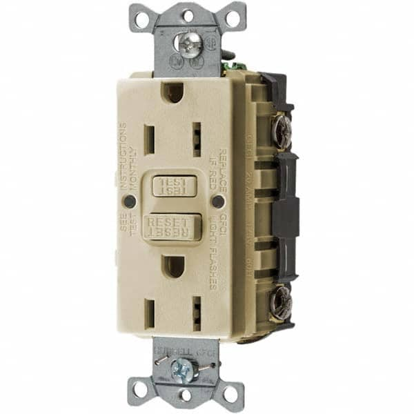 Bryant Electric - GFCI Receptacles Grade: Commercial Color: Ivory - All Tool & Supply