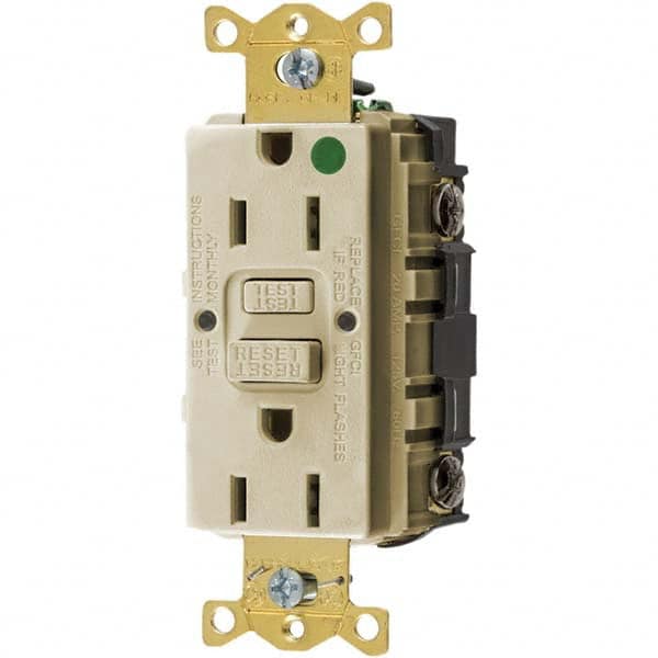 Bryant Electric - GFCI Receptacles Grade: Hospital Color: Ivory - All Tool & Supply