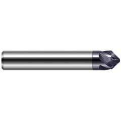 Harvey Tool - 1/4" Diam 30°/150° 5-Flute Single End Solid Carbide Chamfer Mill