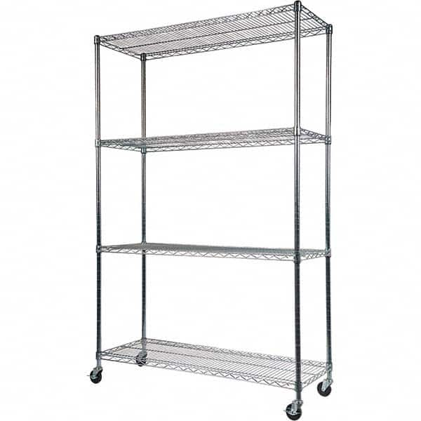 ALERA - 2,400 Lb Capacity 4 Shelf Wire Shelving - Starter Unit - All Tool & Supply