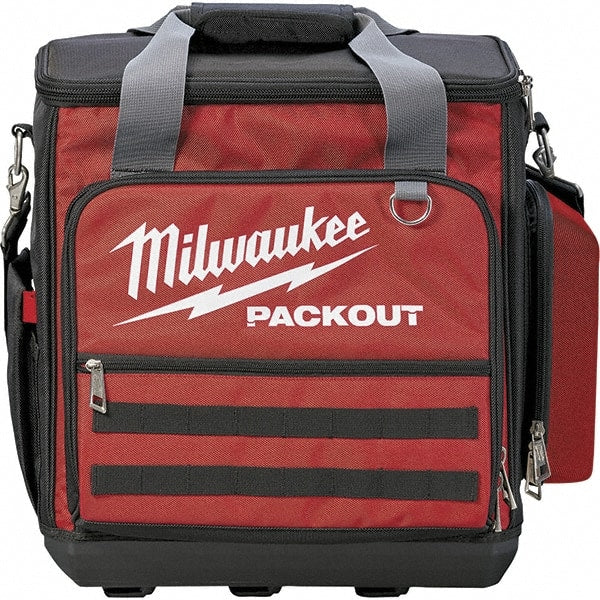 Milwaukee Tool - 58 Pocket, Ballistic Polyester, Red/Black Laptop Tool Bag - All Tool & Supply