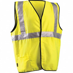 OccuNomix - Size 4X/5X L Flame Resistant Hi-Vis Yellow Solid General Purpose High Visibility Vest - All Tool & Supply