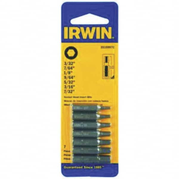 Irwin - 7/32" Square Size Insert Bit Set - All Tool & Supply