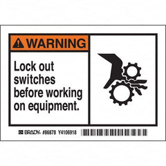 Brady - Safety & Facility Labels Message Type: Accident Prevention Header: WARNING - All Tool & Supply