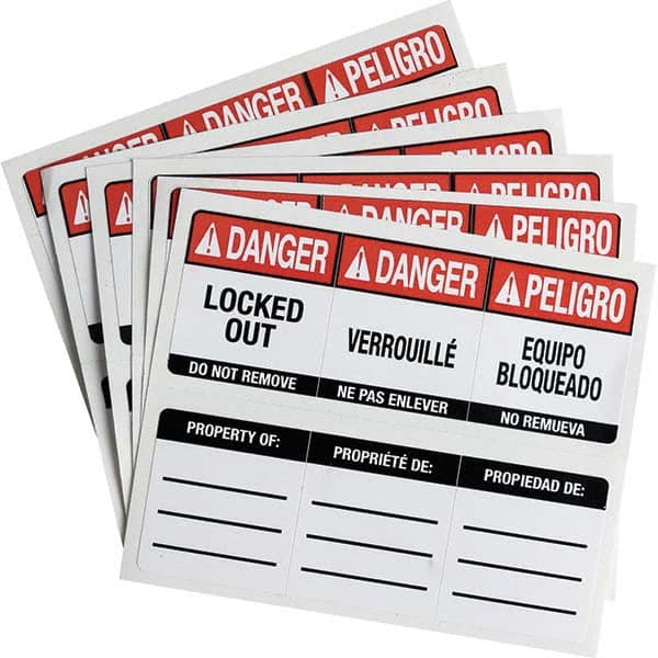 Brady - Safety & Facility Labels Message Type: Accident Prevention Header: DANGER - All Tool & Supply