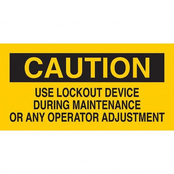 Brady - Safety & Facility Labels Message Type: Accident Prevention Header: CAUTION - All Tool & Supply