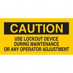 Brady - Safety & Facility Labels Message Type: Accident Prevention Header: CAUTION - All Tool & Supply