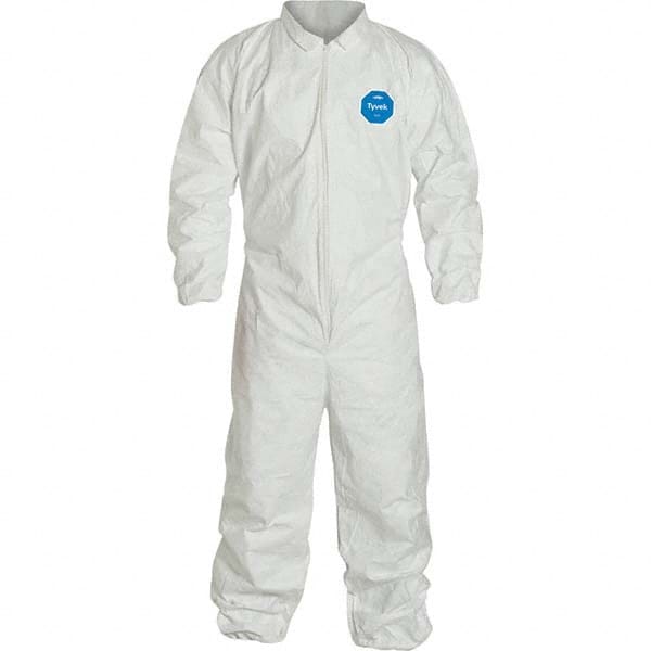 Dupont - Pack of (25), Size 4XL White Tyvek General Purpose Coveralls - All Tool & Supply