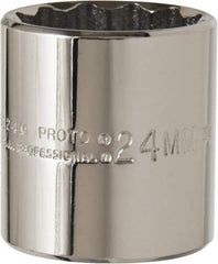 Proto - 3/8" Drive, Standard Hand Socket - 12 Points, 2-3/4" OAL, Chrome Finish - All Tool & Supply