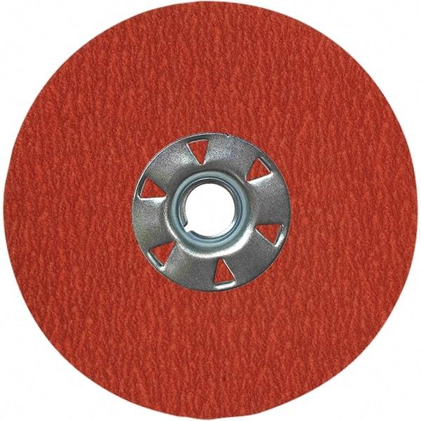 VSM - 7" Diam 7/8" Hole 36 Grit Fiber Disc - Very Coarse Grade, Ceramic, 8,000 Max RPM, Series XF885 - All Tool & Supply