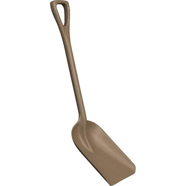 Remco - 14" High x 11" Wide Square Plastic Shovel - 38" Long Plastic D-Grip Handle, No Step - All Tool & Supply