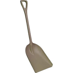 Remco - 17" High x 14" Wide Square Plastic Shovel - 42" Long Plastic D-Grip Handle, No Step - All Tool & Supply