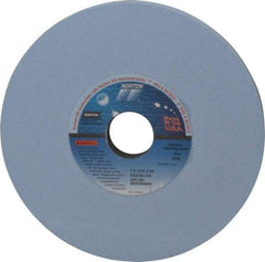 Norton - 7" Diam x 1-1/4" Hole x 1/2" Thick, J Hardness, 100 Grit Surface Grinding Wheel - Ceramic, Type 1, Fine Grade, 3,600 Max RPM, Vitrified Bond, No Recess - All Tool & Supply